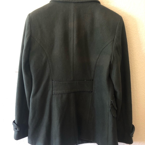 Espirit Dark Green Wool Peacoat - Picture 4 of 8